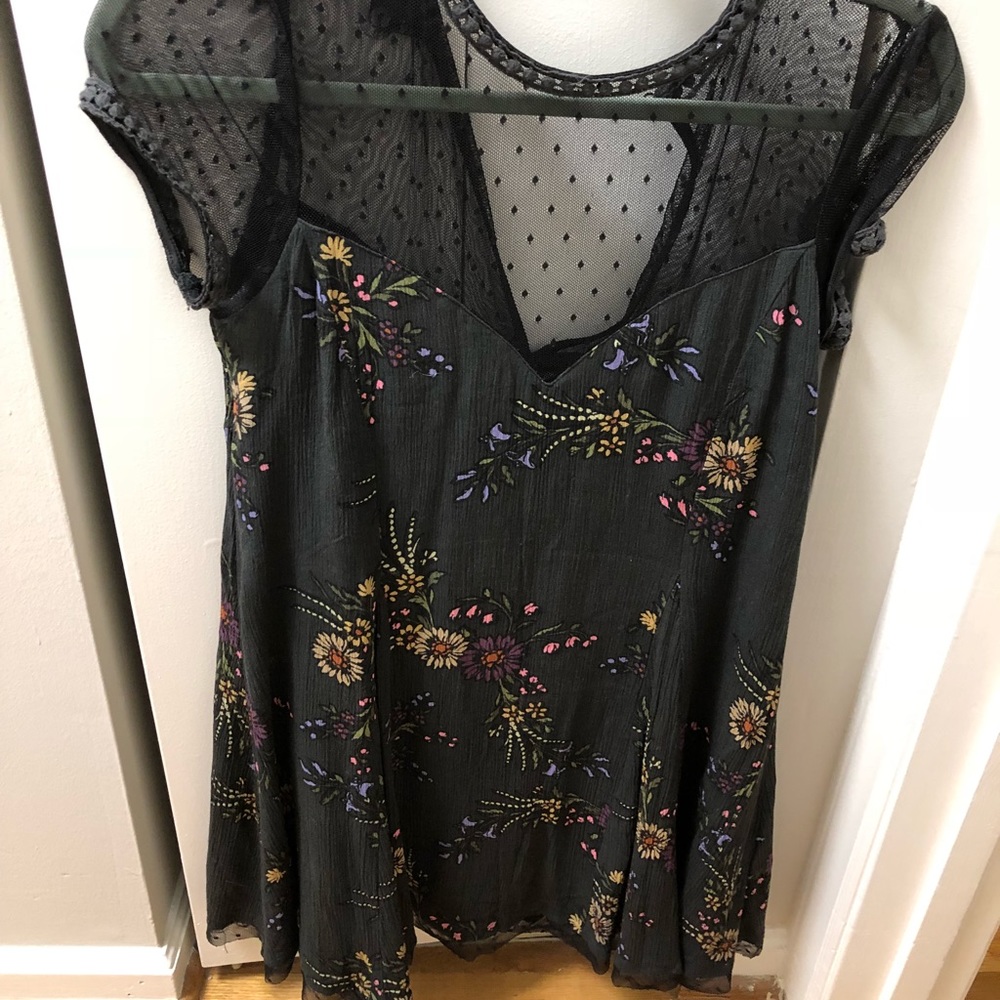 Black mesh dress